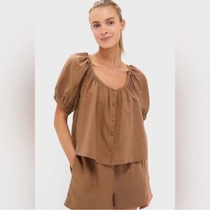Tuckernuck
Tuckernuck x Studio McGee Mocha Cotton
Linen Tully Top
